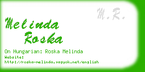 melinda roska business card